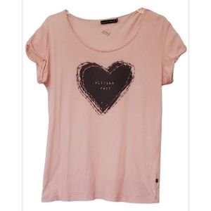 William Rast Women's Graphic Casual Tshirt Top